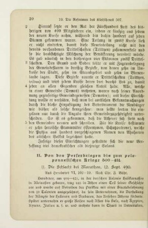 11. Die Schlacht bei Marathon, 12. Sept. 490