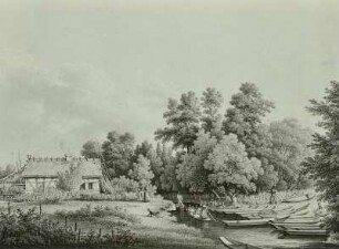 "Im Spreewald", Zeichnung, 1851