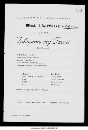 Iphigenie auf Tauris