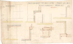 Billing, Hermann; Singen; Krankenhaus - Plattenarbeiten Eingangshalle (Details, Teilschnitte)
