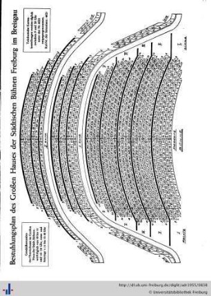 Bestuhlungsplan des Theaters.