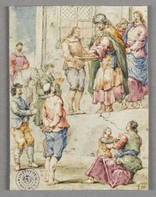 Pilatus wäscht sich die Hände, Blatt 38 der Folge: "Leben Christi"