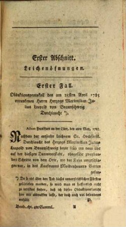 Aufsätze und Beobachtungen aus der gerichtlichen Arzeneywissenschaft. 4. 1786