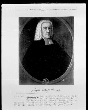 Bildnis Johann Albrecht Bengel