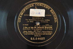 O Herr, so lasse hier niederknie'n Margarethen : Kirchen-Scene I. Teil; aus "Margarethe", V. Akt / von Gounod