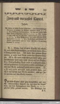 Zwey und vierzigstes Capitel