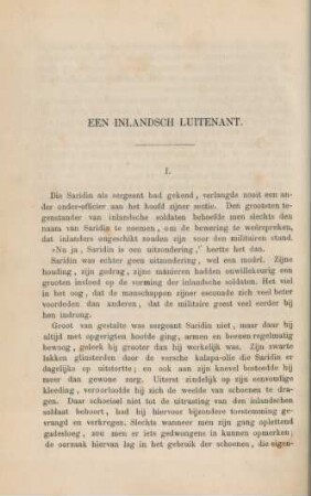 Een inlandsch luitenant