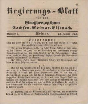 Nr. 3 : 23. Januar 1856