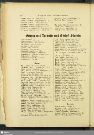 Görzig mit Trebnitz und Schloß Strehla