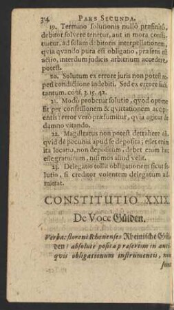 Constitutio XXIX.