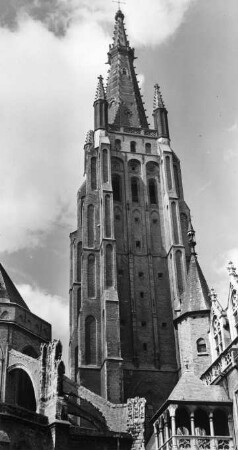 Turm der Liebfrauenkirche, Brügge, Flandern, Belgien