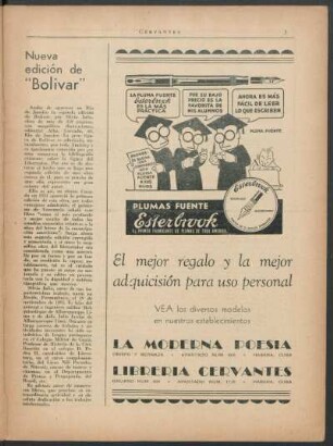 Nueva edición de "Bolívar"