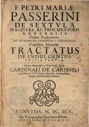 Tractatus de indulgentiis