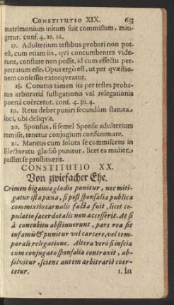 Constitutio XX.