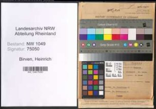 Entnazifizierung Heinrich Birven , geb. 22.06.1895 (Kaufmann)