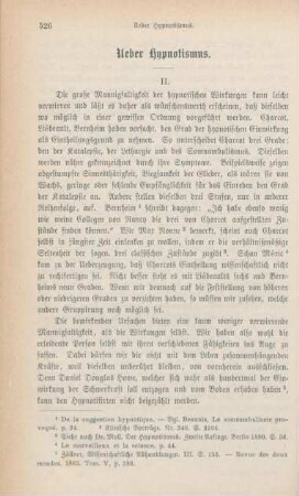 526-539 Ueber Hypnotismus : II.