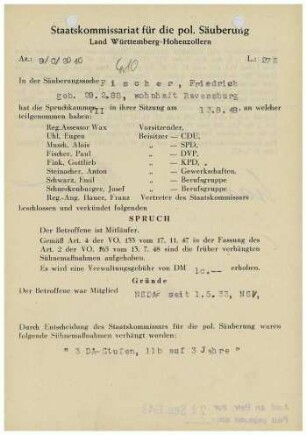 Fischer, Friedrich