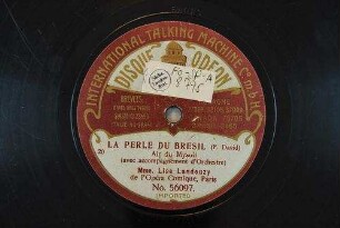 La perle du Bresil : Air du Mysoli / (F. David)