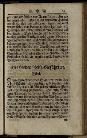 Die beeden Reise-Gefährten.