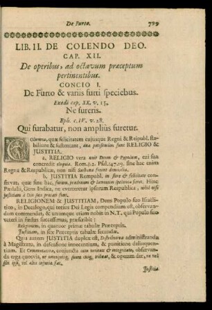 Cap. XII. De operibus, ad octavum praeceptum pertinentibus.
