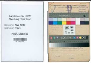 Entnazifizierung Matthias Heck , geb. 21.10.1921 ()