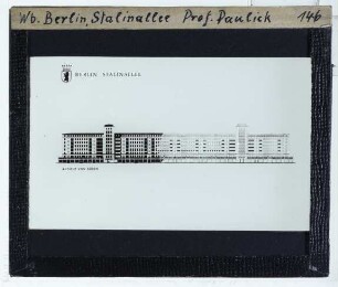 Berlin, Bauprojekt Stalinallee (heute Karl-Marx-Allee)