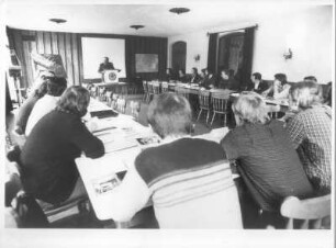 Rieneck. Fernfahrerschule. Großer Unterrichtsraum