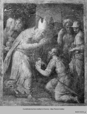 Altar für die Familie Vasari : Abraham und Melchisedek