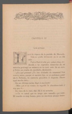 Capítulo XI - Leña al fuego