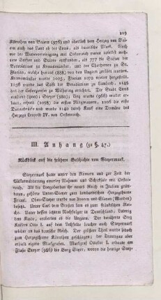 III. Anhang