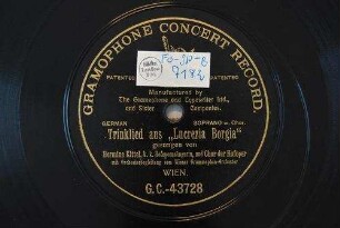 Trinklied aus "Lucrezia Borgia" / [G. Donizetti]