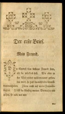 Der erste Brief - Zehenter Brief