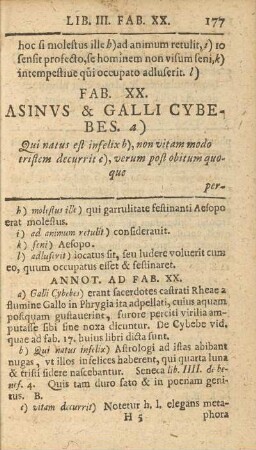 Fab. XX. Asinvs & Galli Cybebes