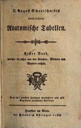 D. August Schaarschmidts verbesserte Atomische Tabellen