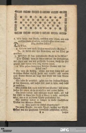 Die Haushaltung Gottes mit den Menschen.