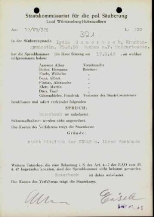 Sauerbeck, Lydia
