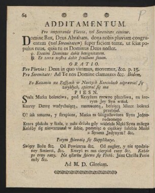 Additamentum.