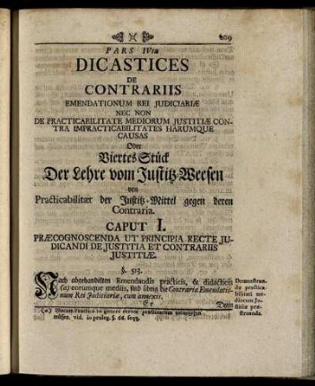 Caput I. Præcognoscenda Ut Principia Recte Judicande ...