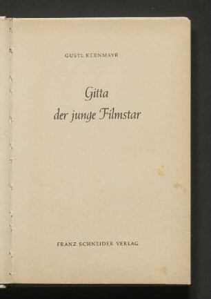 Gitta, der junge Filmstar