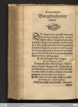 Von gebrechen der Augen.