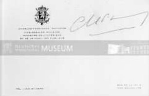 Signierte Visitenkarte des belgischen Vizepremiers Charles-Ferdinand Nothomb