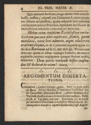 Argumentum Dissertationis. §. 1. - §. 33.
