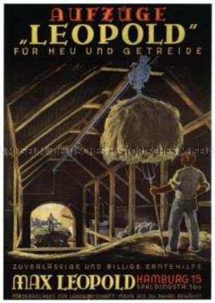 Aufzüge für Heu und Getreide