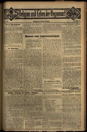 Dritte Ausgabe vom Sonntag, den 18. Dezember 1932.