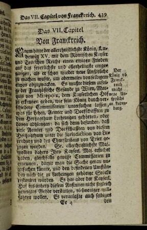 Das VII. Capitel Von Franckreich.