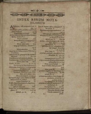 Index Rerum Notabiliorum.