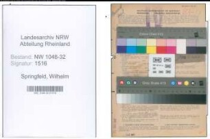 Entnazifizierung Wilhelm Springfeld , geb. 30.03.1898 (Angestellter)