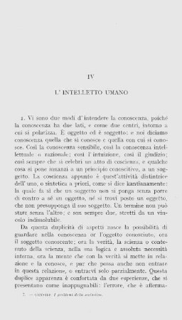 IV. L'intelletto umano
