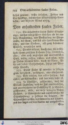 51. Von anhaltenden faulen Fieber - 60. Von der eiternden Bräune.
