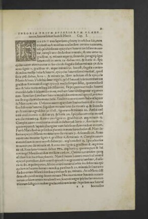 Theoria trium superiorum planetarum [Liber primus]